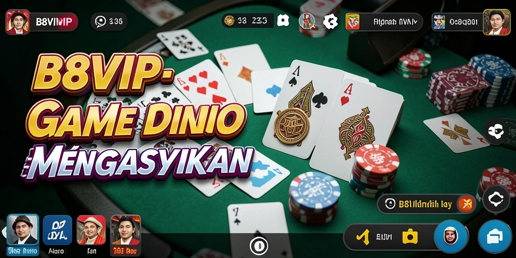 Tampilan menarik dari gameplay B8VIP Domino yang seru.