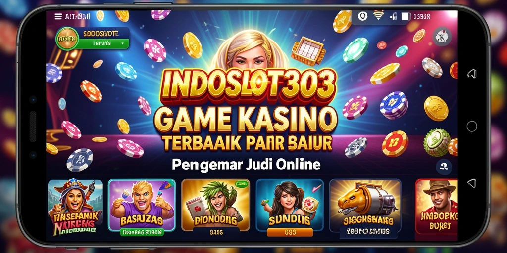 Screenshot gameplay INDOSLOT303 menunjukkan keseruan bermain kasino online.