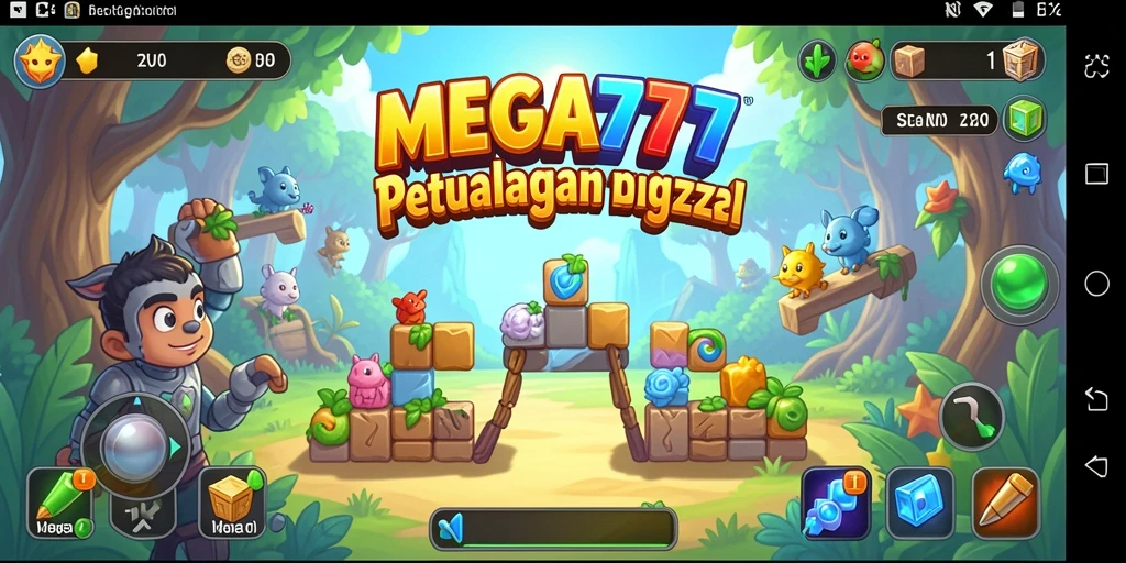 Gameplay seru MEGA777 dengan puzzle yang menantang.