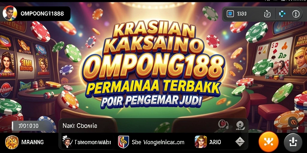 Tampilan seru gameplay Kasino di OMPONG188.