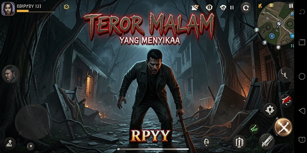 Tampilan gameplay RPYYY yang menegangkan dan menyeramkan.