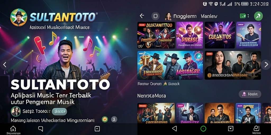 Tampilan gameplay SULTANTOTO yang menarik dan interaktif dengan musik.